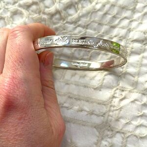 Stella & Dot silver bracelet “Blessed”